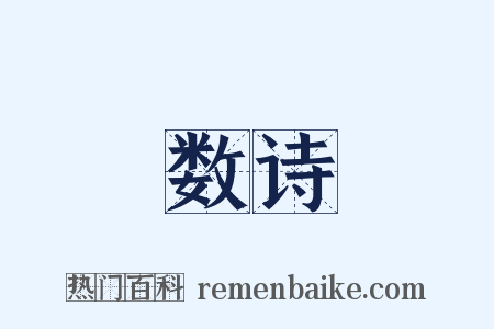 数诗是什么意思的图片